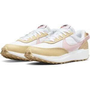 Nike Women's Sesame Atmosphere Waffle Debut Lace Up Running Shoes Size 10.5